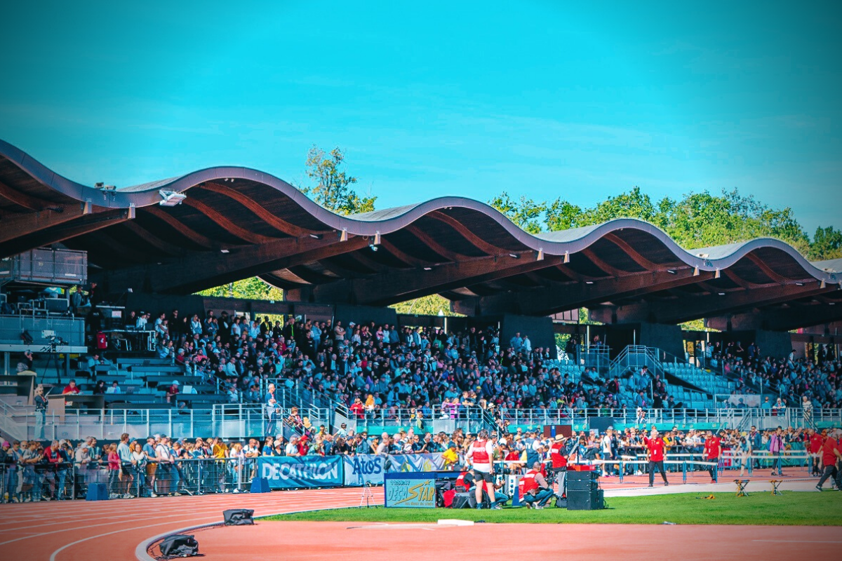Stade Pierre-Paul Bernard durant le Décastar 2022