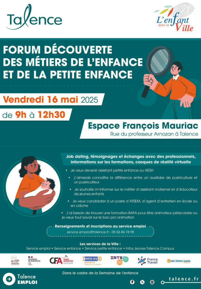 Forum découverte des métiers de l'enfance et de la petite enfance