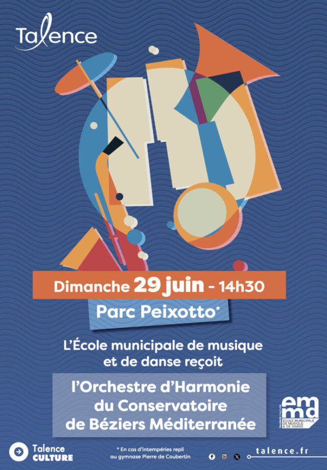 Concert de l'EMMD et  l'orchestre d'harmonie du conservatoire de Béziers Méditerranée