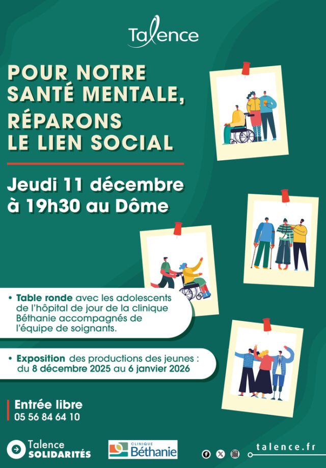 POUR NOTRE SANTÉ MENTALE, RÉPARONS LE LIEN SOCIAL