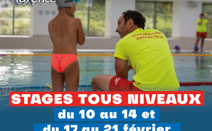 Stage de natation aqua-vacances d’hiver – session du 10 au 14 février 2026