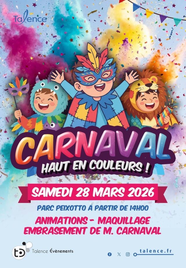 Carnaval de Talence – Haut en couleurs !