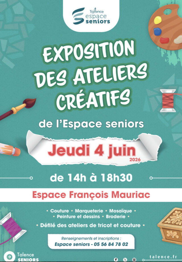 Exposition des ateliers créatifs de l’Espace seniors