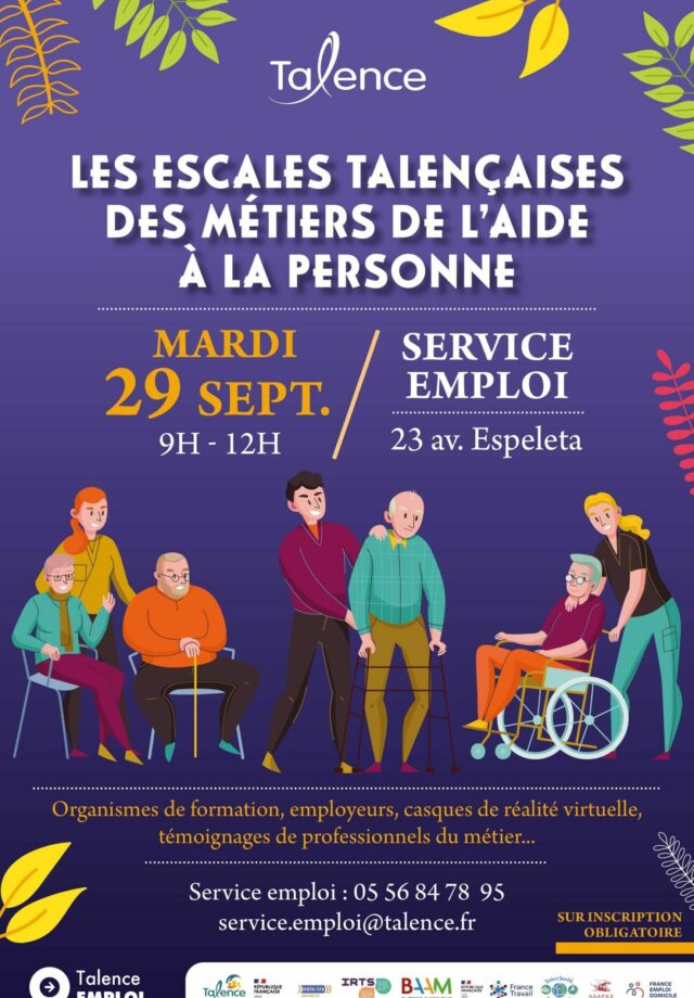 Les escales talençaises des métiers de l'aide à la personne